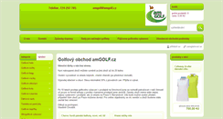 Desktop Screenshot of amgolf.cz